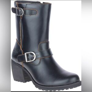 Harley-Davidson Women's Lalanne Black Motorcycle Engineer Boots, size 8.5